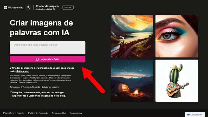 Blog da Canopus - Criar imagens com IA Bing 1